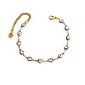 Evil Eye Purple Bracelet