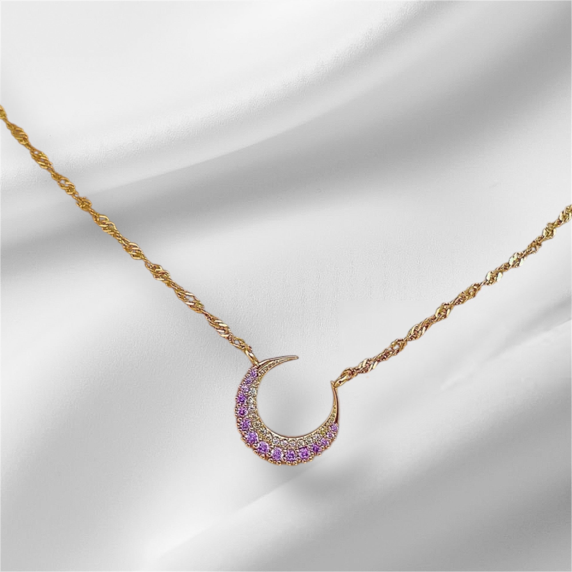 Purple Moon Necklace